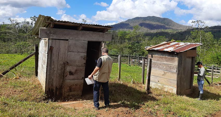 Apoyo a familias afectadas por huracanes en la Costa Caribe Norte.