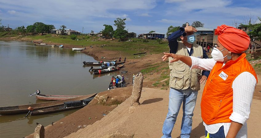 Evaluación por huracanes en la Costa Caribe Norte de Nicaragua.