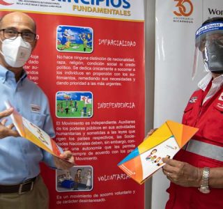 Firma de convenio World Vision y Cruz Roja Nicaragüense.